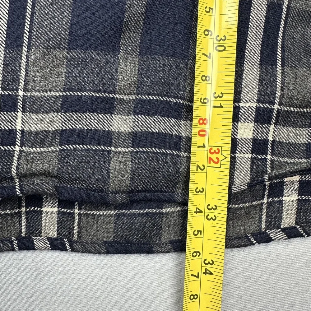 Vintage Polo Ralph Lauren Shirt‎ Men XL Blue Plaid Wool Pratt Button Up Heritage